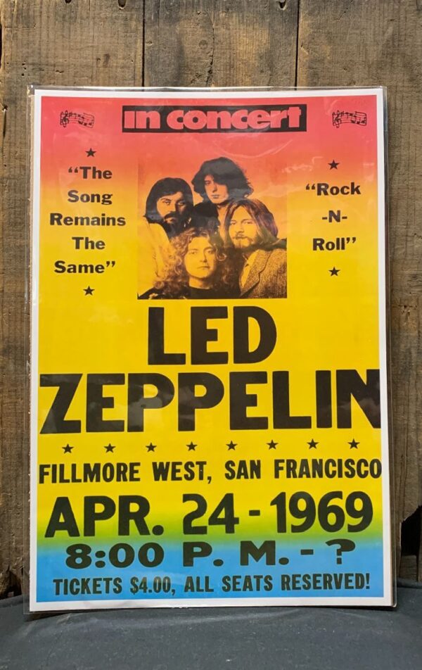 product details: LED ZEPPELIN IN CONCERT AT FILLMORE WEST, SAN FRANCISCO APRIL 1969 photo