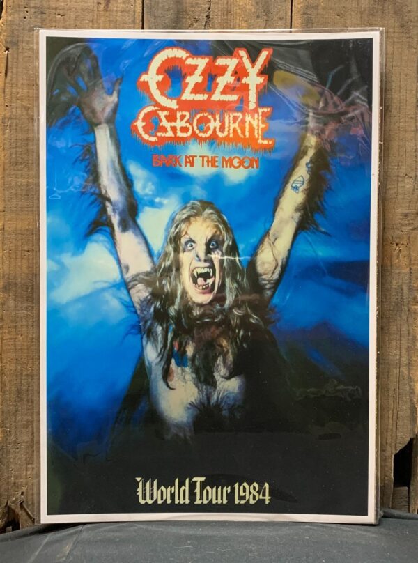 product details: OZZY OSBOURNE BARK AT THE MOON WORLD TOUR 1984 POSTER photo