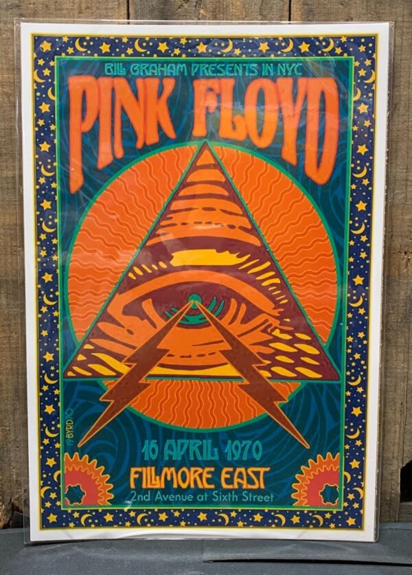 product details: BILL GRAM PRESENTS IN NYC PINK FLOYD 1970 GRAPHIC POSTER photo