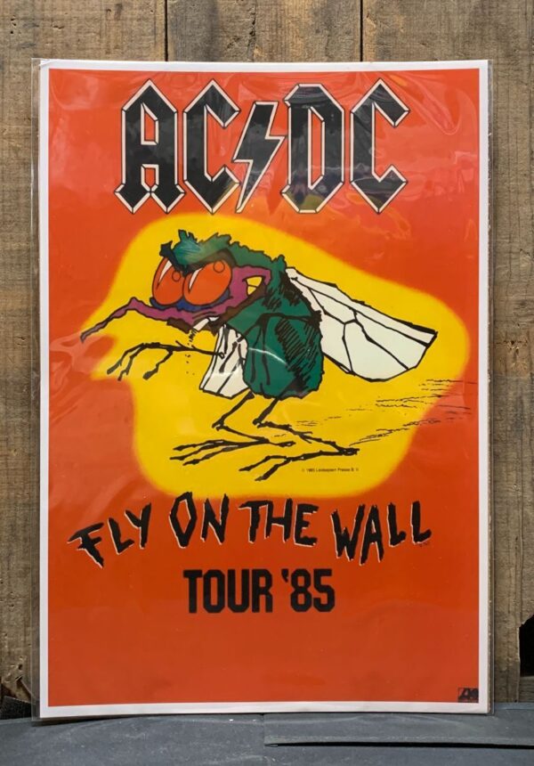 product details: GRAPHIC ACDC FLY ON THE WALL TOUR 1985 POSTER photo