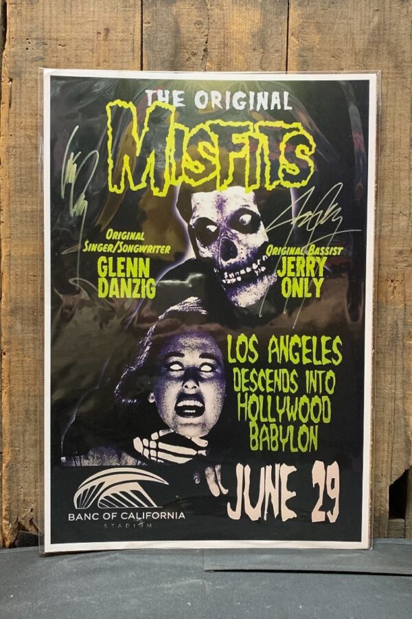 product details: THE ORIGINAL MISFITS WITH ORIGINAL SINGER/SONGWRITER GLENN DANZIG AND ORIGINAL BASSIST JERRY ONLY POSTER photo