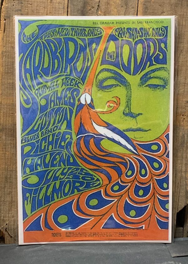 product details: THE YARDBIRD, RICHIE HAVENS, THE DOOR AND MANY MORE SUPER TRIPPY GRAPHIC POSTER photo