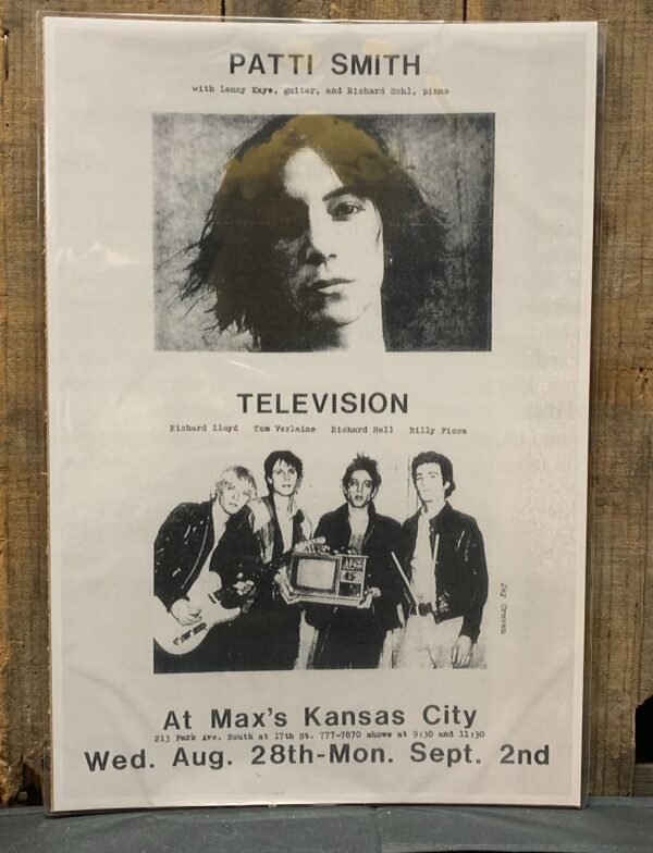 product details: PATTI SMITH AND TELEVISION LIVE AT MAX\\\'S KANSAS CITY AUG 28TH-SEP 2ND photo