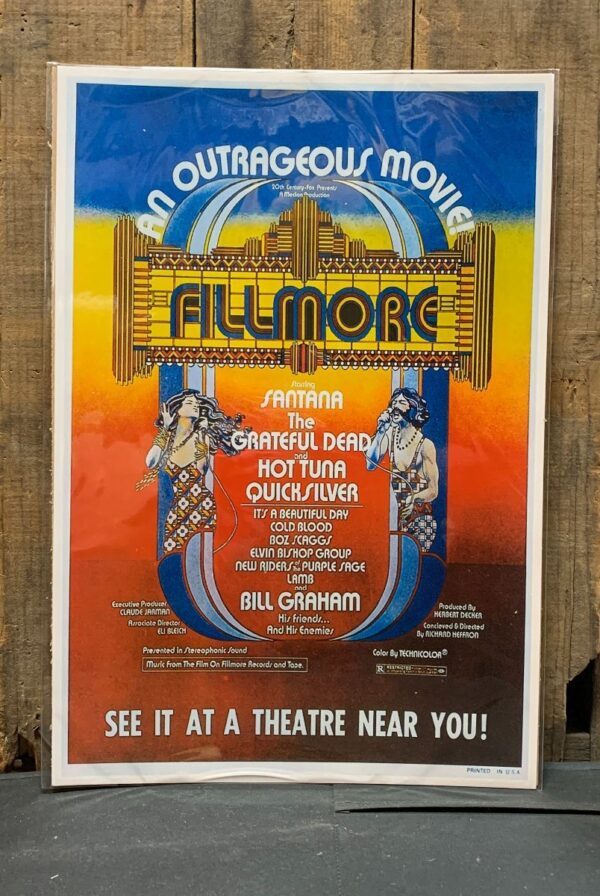 product details: AN OUTRAGEOUS MOVIE! STARING SANTANA, GRATEFUL DEAD AND MANY MORE LIVE AT FILLMORE photo