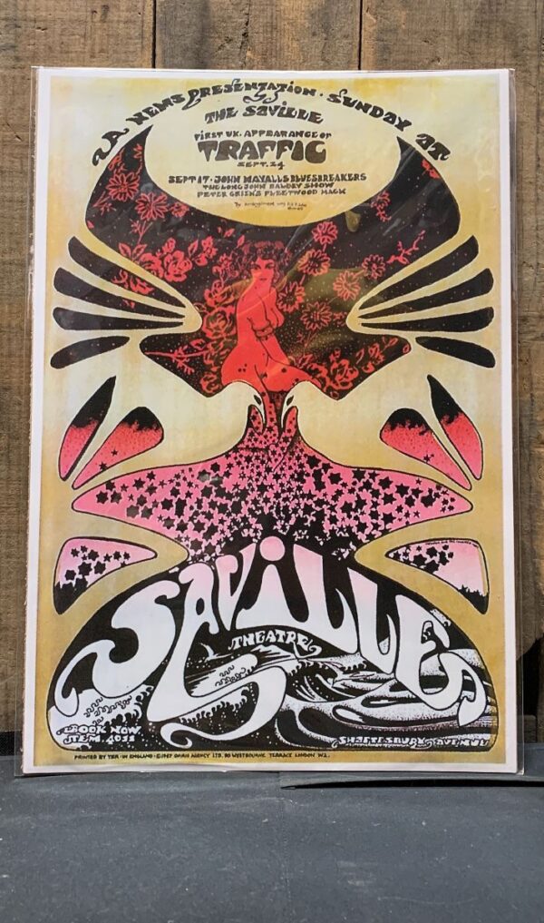 product details: PSYCHEDELIC POSTER INTRODUCING TRAFFICS FIRST UK APPEARANCE photo