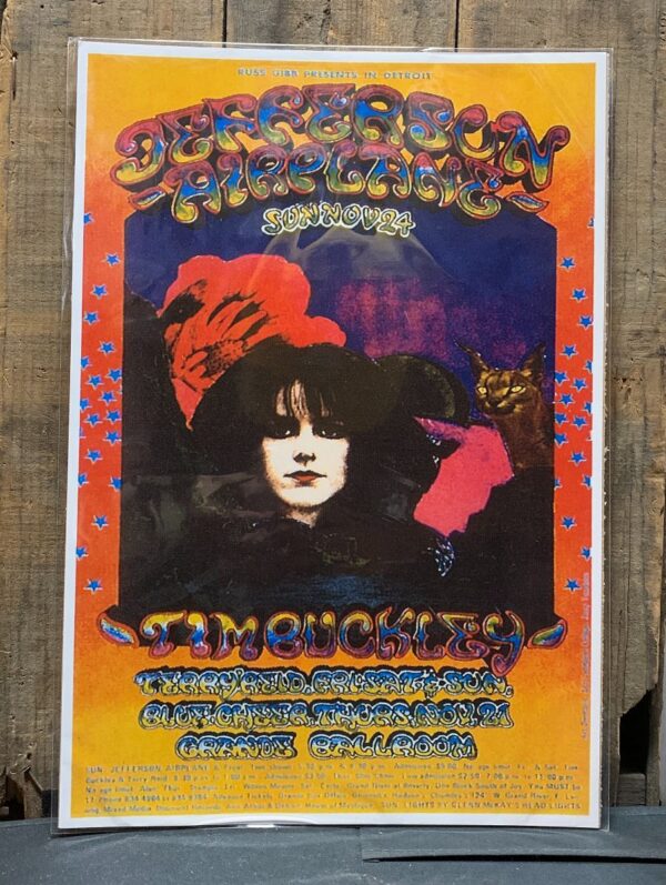 product details: JEFFERSON AIRPLANE AND TIM BUCKLEY LIVE GRAPHIC POSTER photo