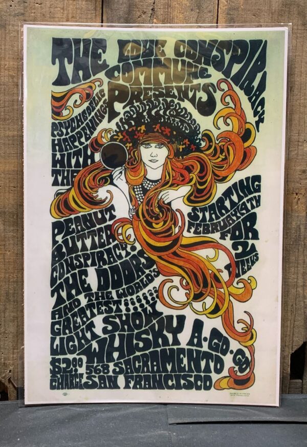 product details: THE LOVE CONSPIRACY COMMUNE PRESENTS PSYCHEDELIC HAPPENINGS GRAPHIC POSTER photo