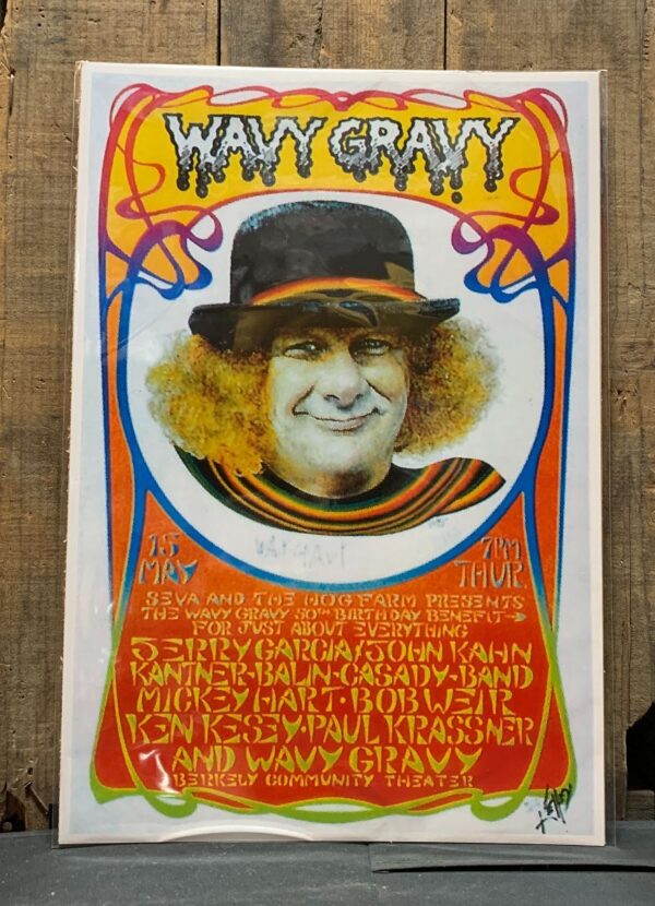 product details: TRIPPY WAVY GRAVY POSTER LIVE AT THE BERKELEY COMMUNITY THEATER photo