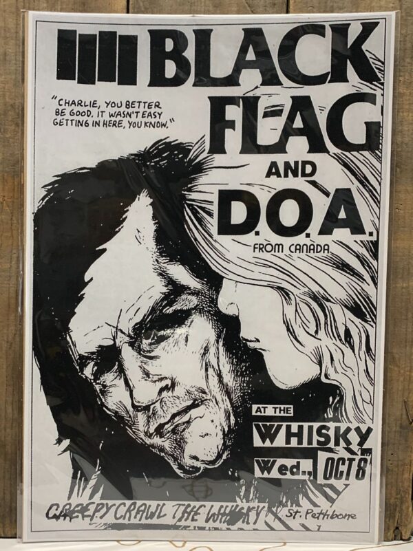 product details: BLACK FLAG AND D.O.A FROM CANADA LIVE AT THE WHISKEY photo