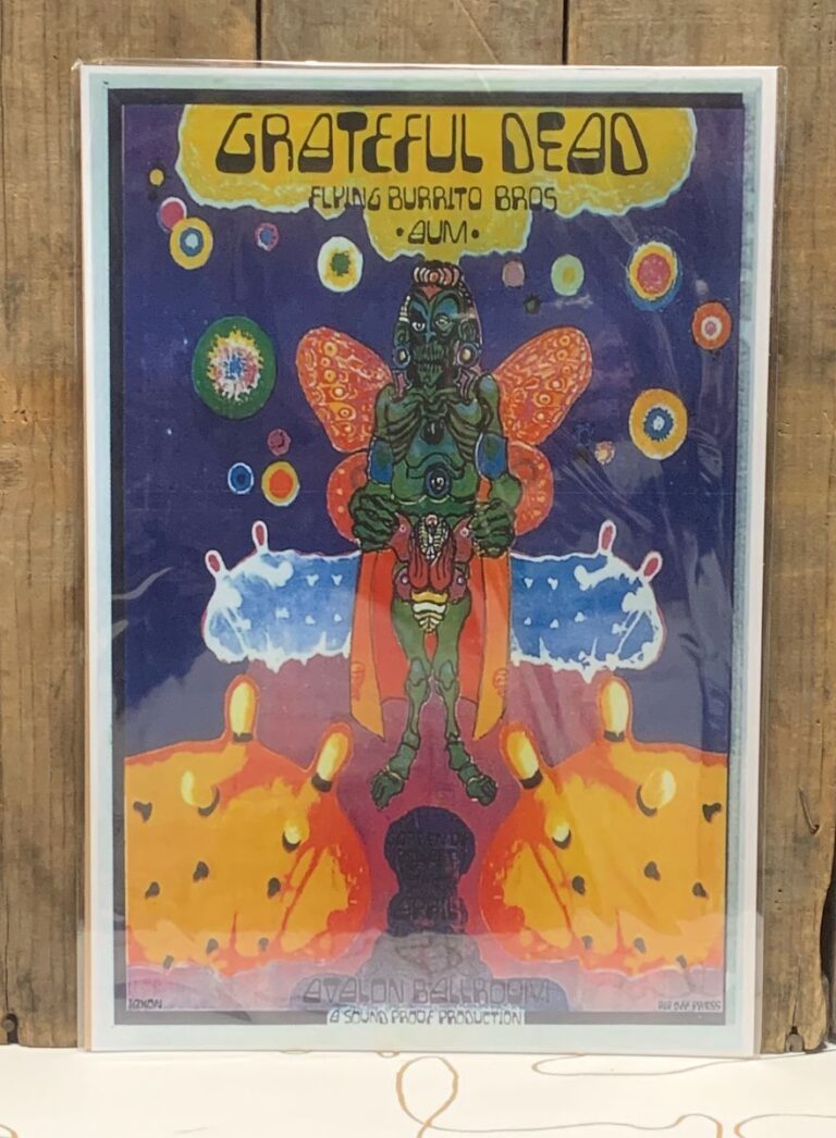Grateful Dead Flying Burrito Bros Live At Avalon Ballroom With Alien Space Graphics Boardwalk