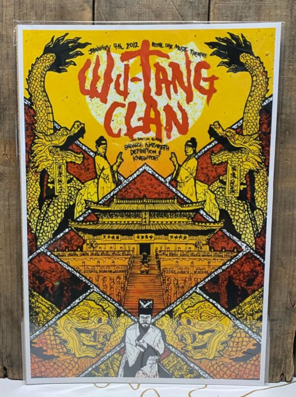 product details: WU-TANG CLAN LIVE AT ROYAL OAK MUSIC THEATER 2012 SHAOLIN TEMPLE GRAPHIC photo