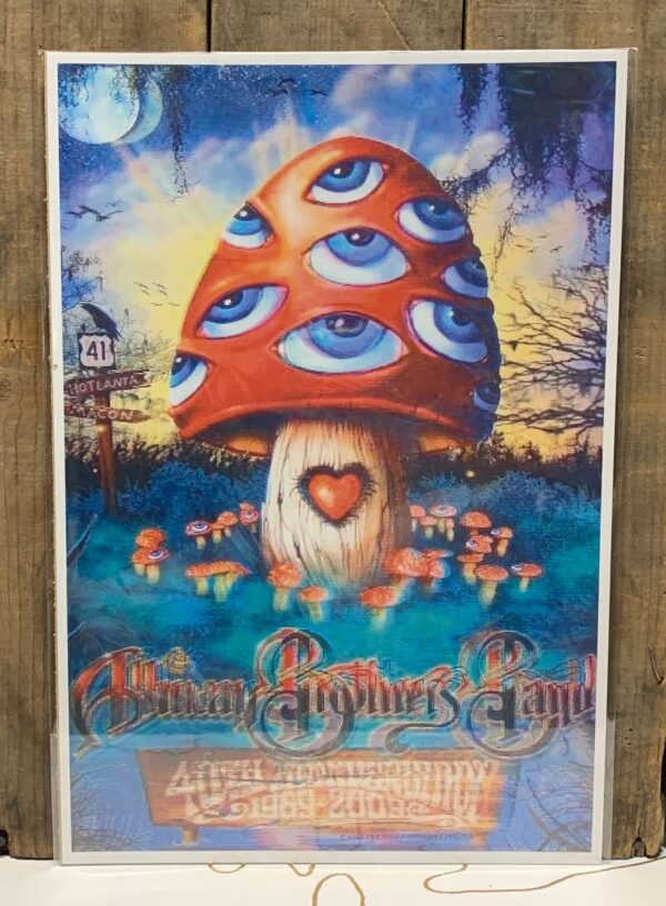 product details: ALL SEEING EYE MUSHROOMS: THE ALLMAN BROTHERS 40TH ANNIVERSARY 1969-2009 POSTER photo