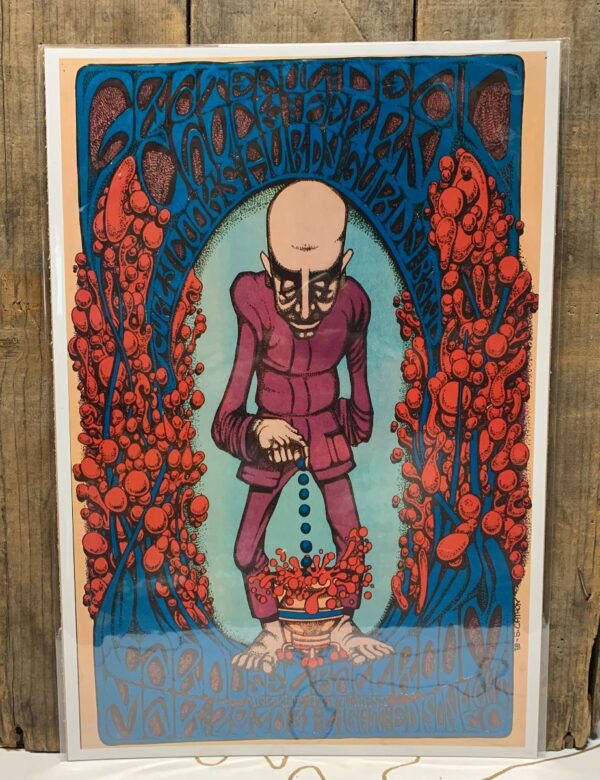 product details: VERY PSYCHEDELIC GRAPHIC GRATEFUL DEAD POSTER LIVE AT CAROUSEL BALLROOM photo
