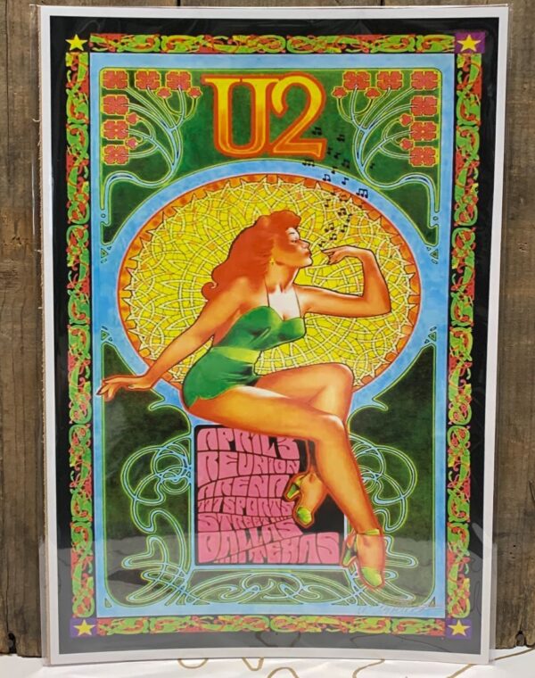 product details: TRIPPY U2 POSTER LIVE APRIL 3RD AT REUNION ARENA photo