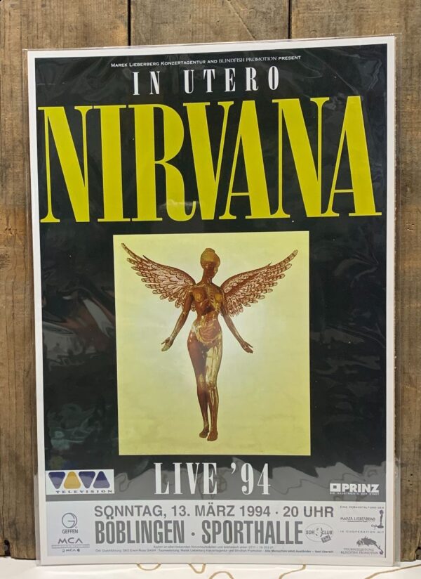 product details: IN UTERO NIRVANA POSTER LIVE 1994 photo