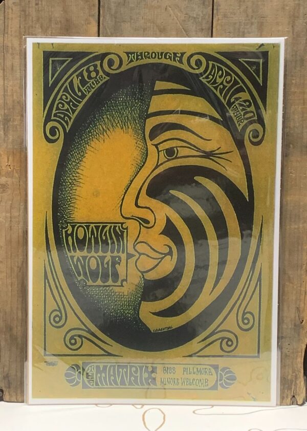 product details: HOWLIN WOLF LIVE AT THE MATRIX APRIL 18-20 WITH ALASKAN NATIVE FACE GRAPHIC photo