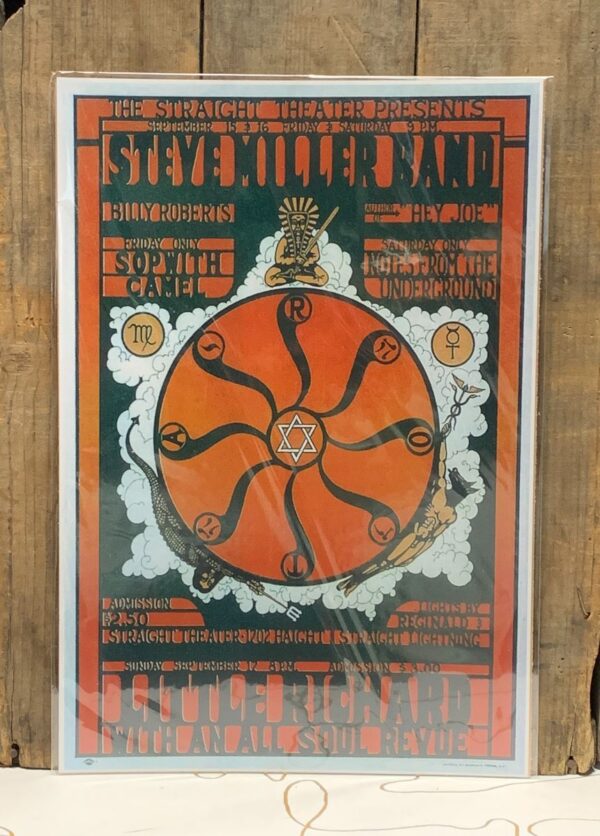 product details: STEVE MILLER WITH LITTLE RICHARD LIVE AT THE STRAIGHT THEATER WITH PENTAGRAM GRAPHIC photo
