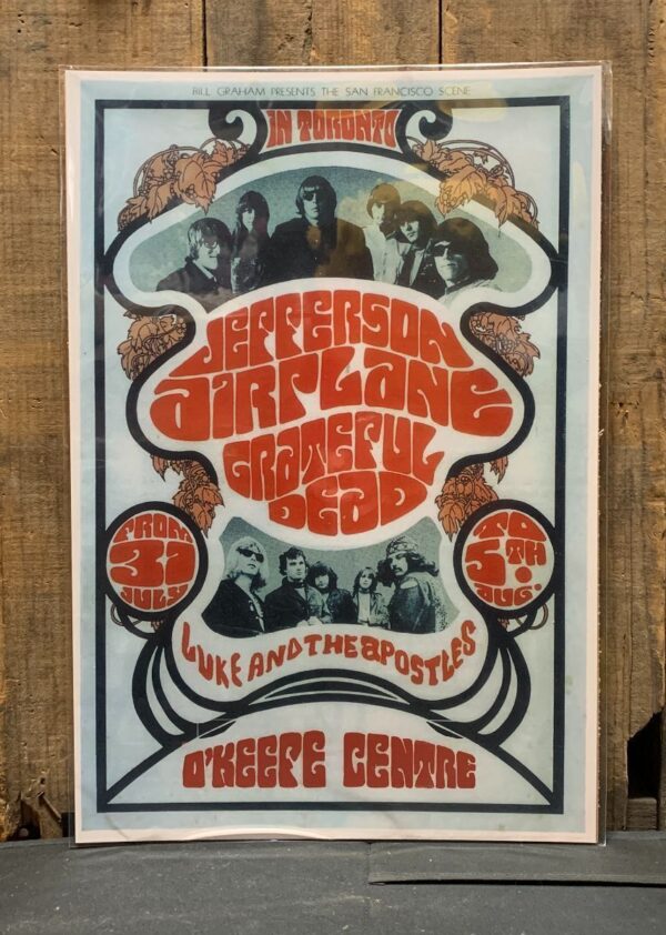 product details: IN TORONTO JEFFERSON AIRPLANE AND THE GRATEFUL DEAD GRAPHIC POSTER photo