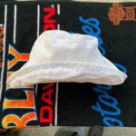 PLAIN WHITE COTTON BEACH BUCKET HAT