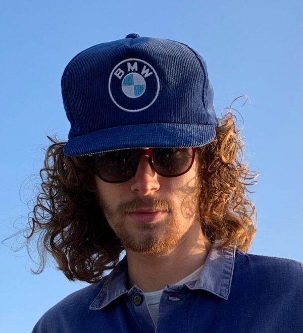 product details: BMW CORDUROY ADJSTABLE BASEBALL HAT W/ EMBROIDERED LOGO photo