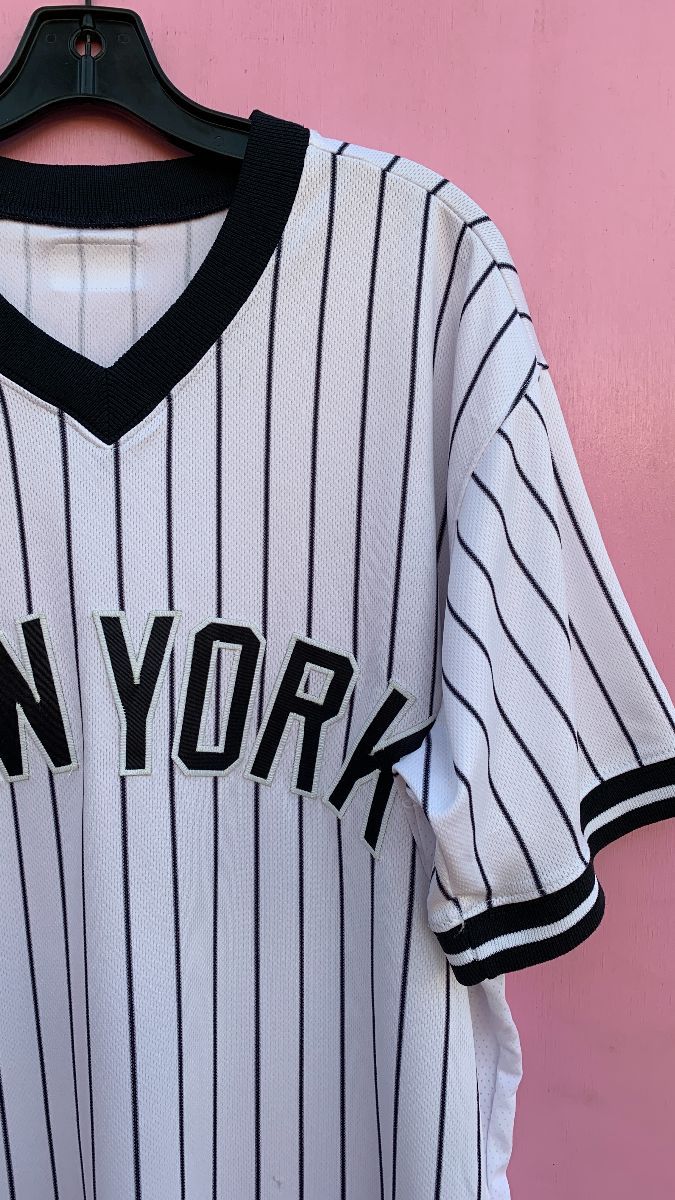 Mlb New York Yankees Pin Stripe Baseball Jersey #47 Howard