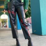 11-28 LEATHER OZZY DIY PATCH HIGH WAISTED PANTS
