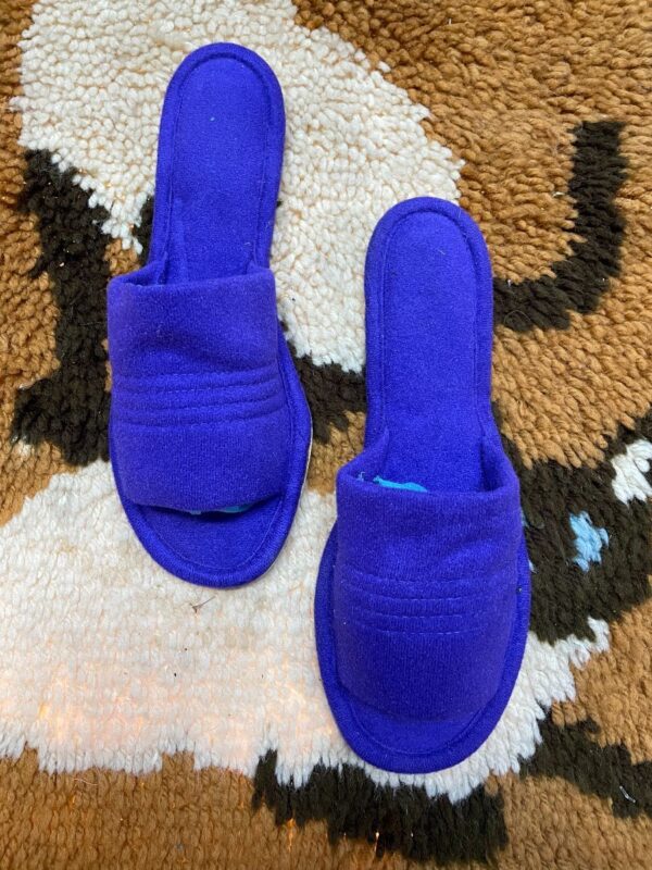 product details: VINTAGE 1960S-70S TERRY CLOTH HOUSE SLIPPERS photo