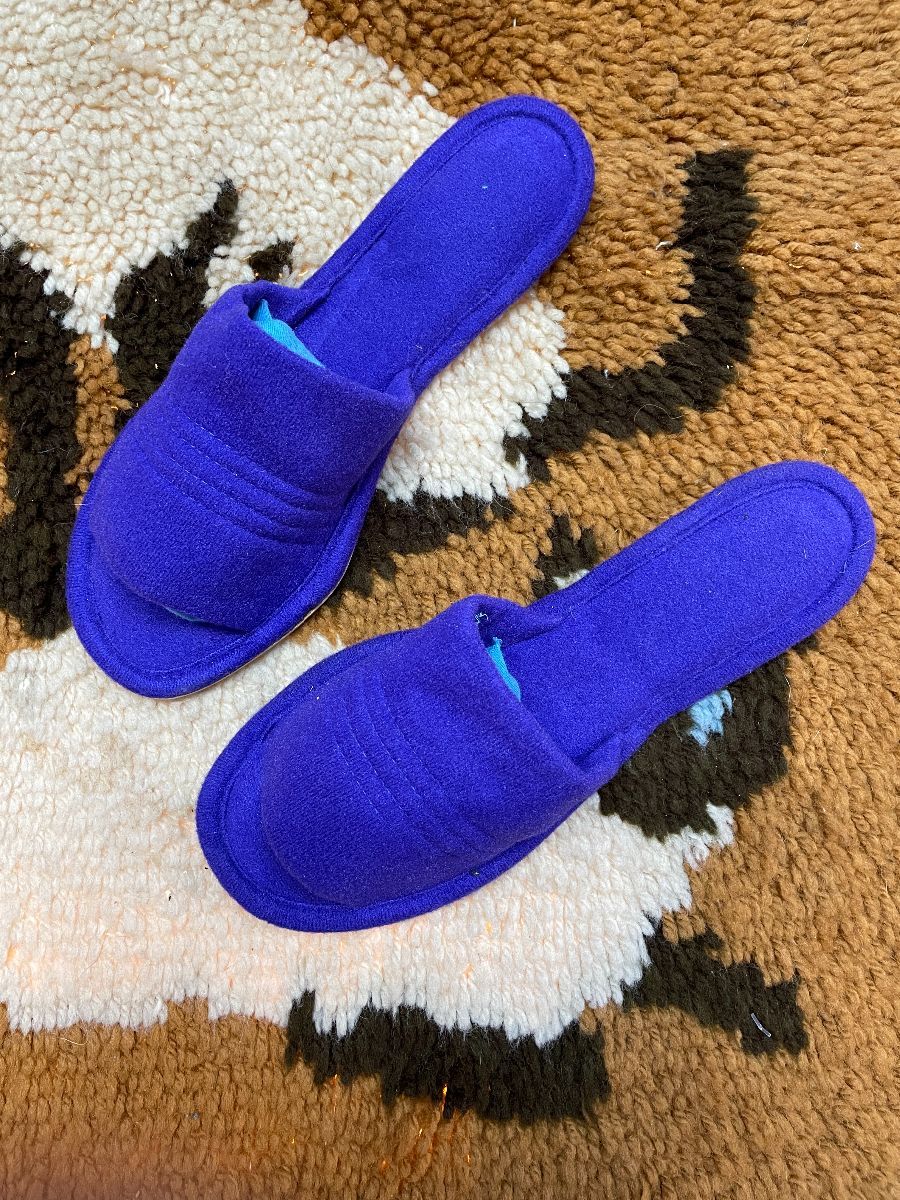 Vintage 1960s-70s Terry Cloth House Slippers | Boardwalk Vintage