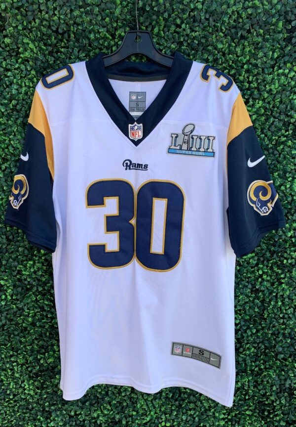product details: NFL LOS ANGELES RAMS #30 CURLEY II AWAY FOOTBALL JERSEY photo