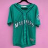 MLB Seattle Mariners 24 Griffey Navy Bomber Jacket - Bluefink