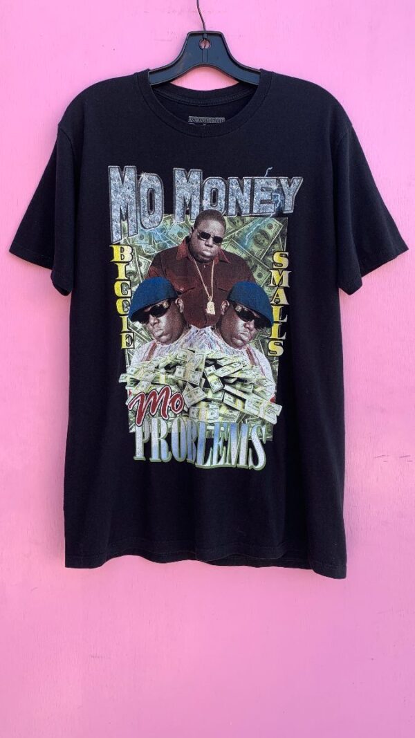 product details: BIGGIE SMALLS MO MONEY MO PROBLEMS RAPTEE TSHIRT photo