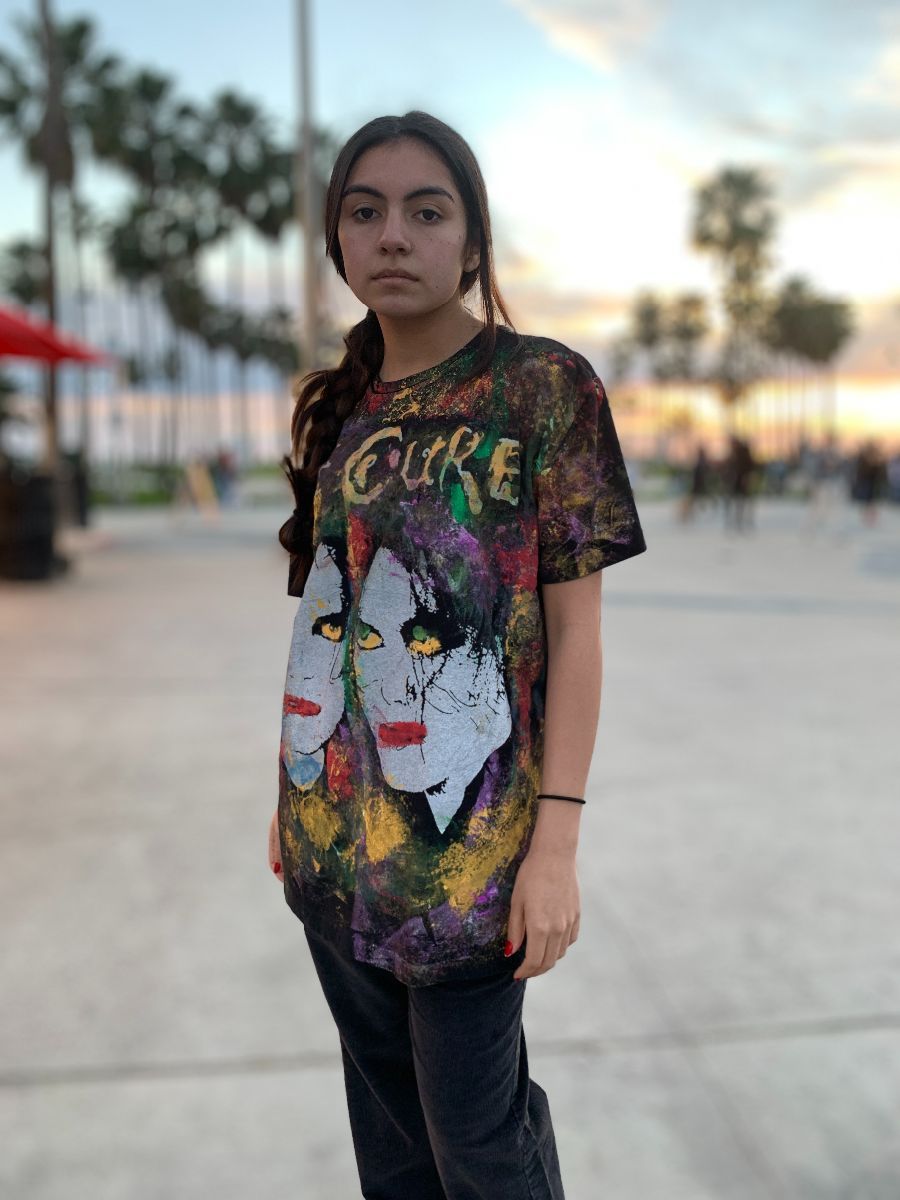 The Cure Double Face Hand Painted T-shirt | Boardwalk Vintage