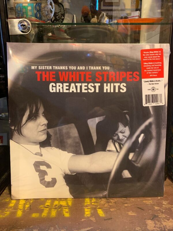 product details: BW VINYL THE WHITE STRIPES - GREATEST HITS MY SISTER THANKS YOU AND I THANK YOU photo
