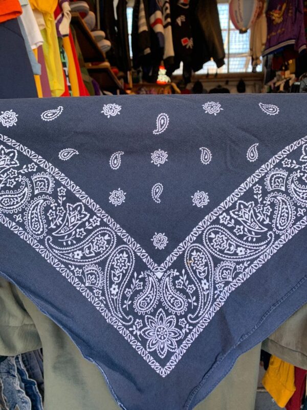 product details: AS-IS FADED COLORFAST CLASSIC PAISLEY BANDANA photo