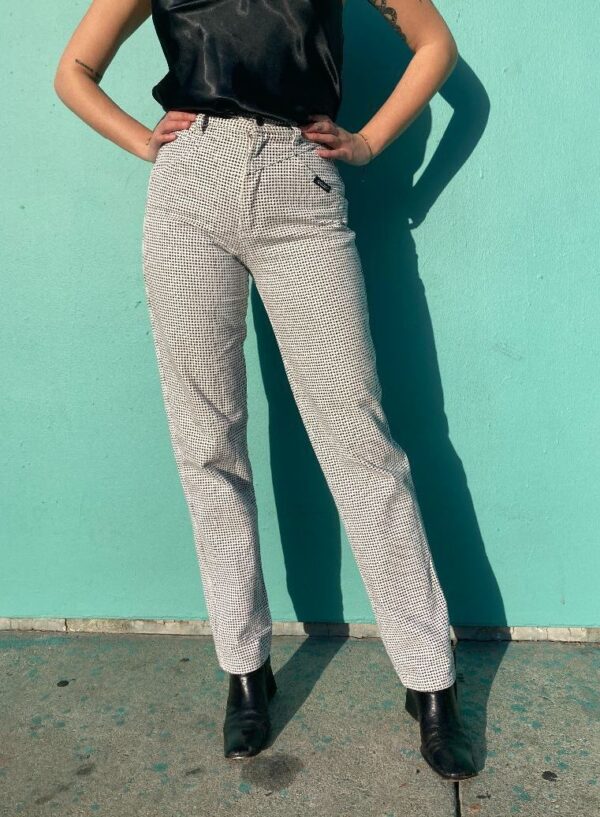 product details: 1990S SUPER HIGH WAISTED ALLOVER STAR PRINTED ROCKIES WESTERN JEANS photo