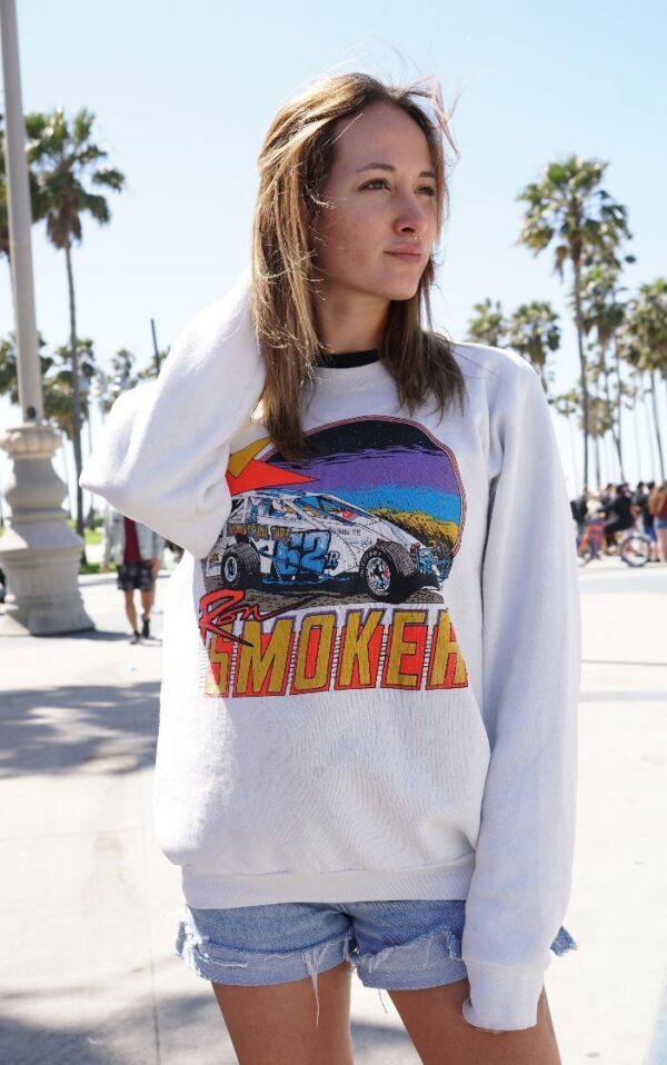 product details: AS-IS AMAZING RON SMOKER RACING GRAPHIC PULLOVER SWEATSHIRT AS-IS photo