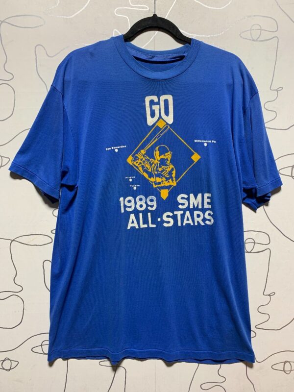 product details: 1989 SME ALL-STAR BASEBALL GRAPHIC T-SHIRT SINGLE STITCHED photo