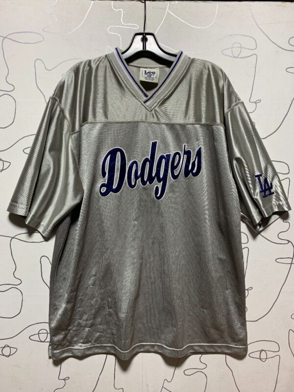 product details: MLB LOS ANGELES DODGERS EMBROIDERED FOOTBALL STYLE JERSEY photo