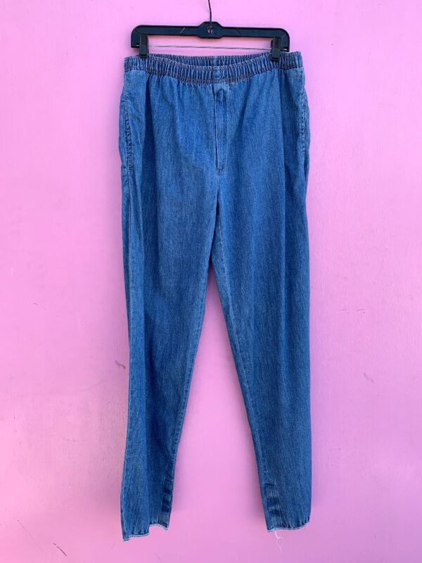 product details: DENIM JOGGER WITH ELASTIC WAIST photo