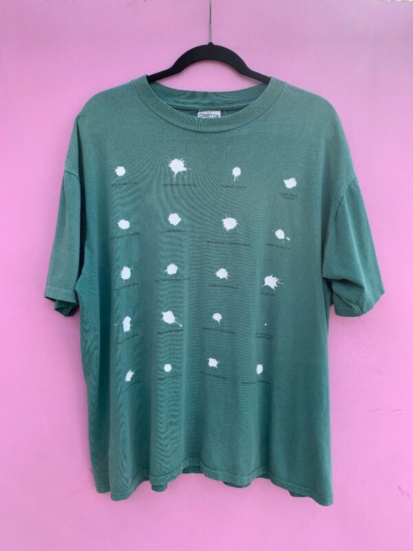 product details: VINTAGE 90S BIRD POOP IDENTIFICATION CHART SINGLE STITCH T-SHIRT photo