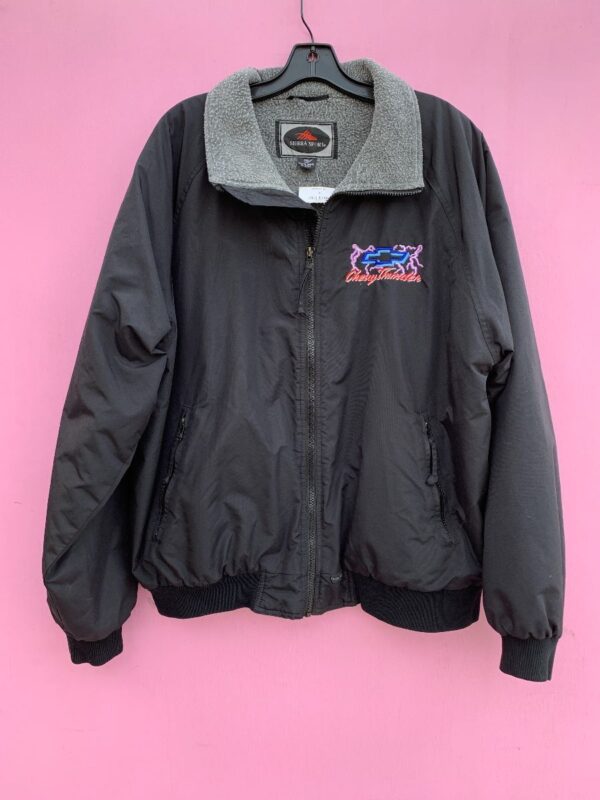 product details: VINTAGE 90S EMBROIDERED CHEVY THUNDER WINDBREAKER JACKET photo