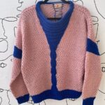KILLER TWO-TONE HAND KNIT SWEATER AS-IS