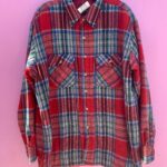 AS-IS WOOL BLEND HEAVY FLANNEL BUTTON UP SHIRT WITH QUILTED LINING