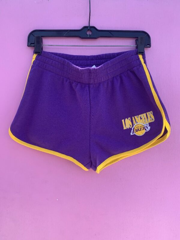 product details: LOS ANGELES LAKERS BOOTY SHORTS photo