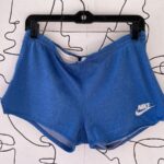AS-IS SUPER RETRO NIKE BLUE TAG ATHLETIC SHORTS ELASTIC WAIST AS IS