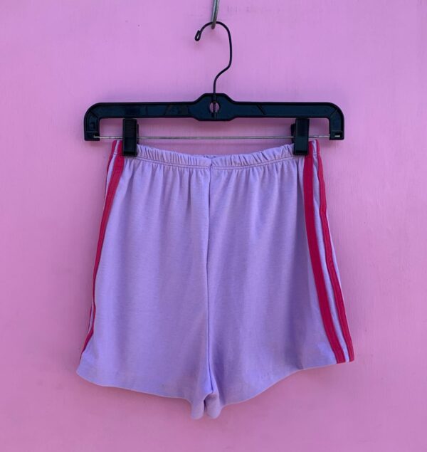 product details: WORKOUT STRETCH SHORTS W/ 2 VERTICAL STRIPE SIDES photo