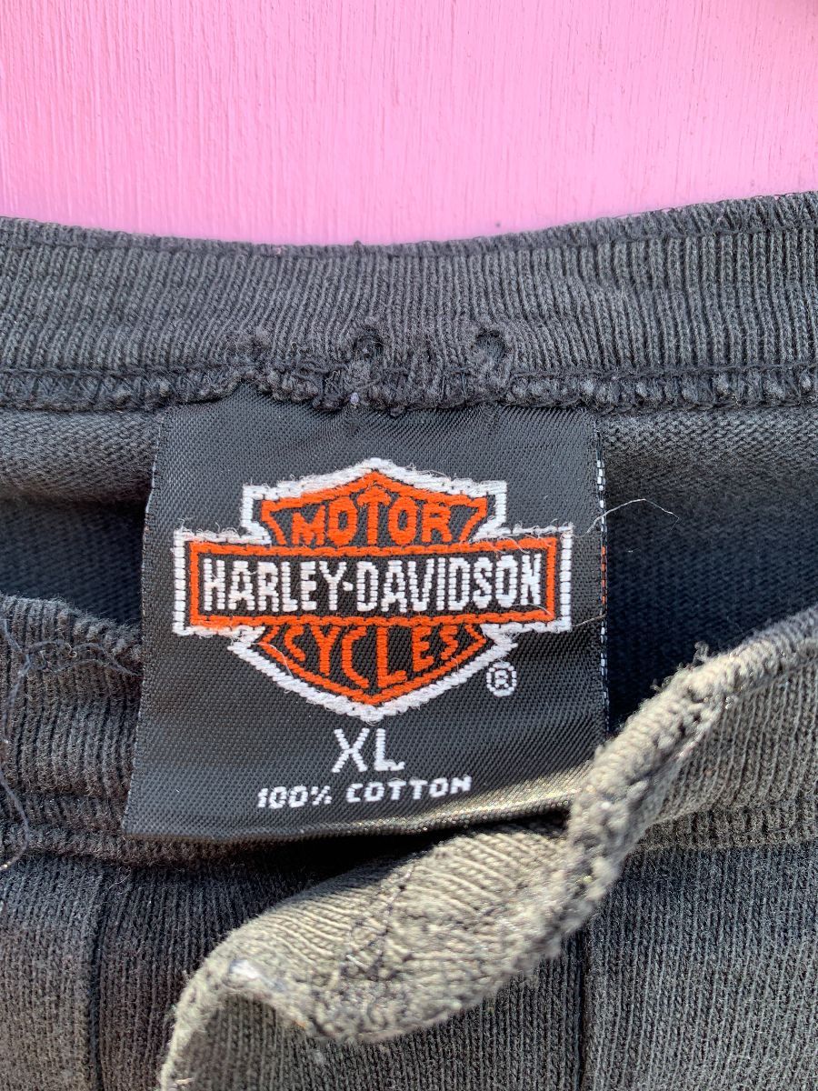 Harley Davidson Bumpus Memphis Tennessee Quarter Button Henley T-shirt ...