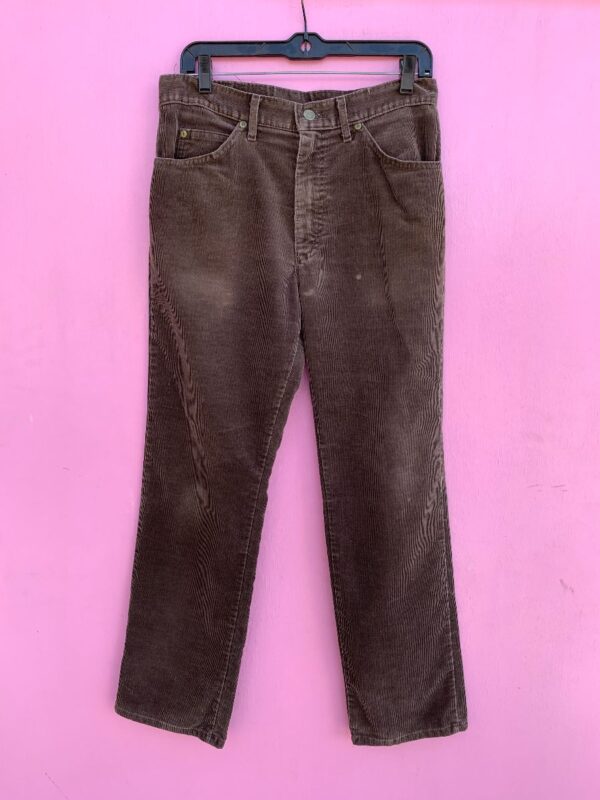 product details: AS-IS BROWN CORDUROY LEE PANTS photo