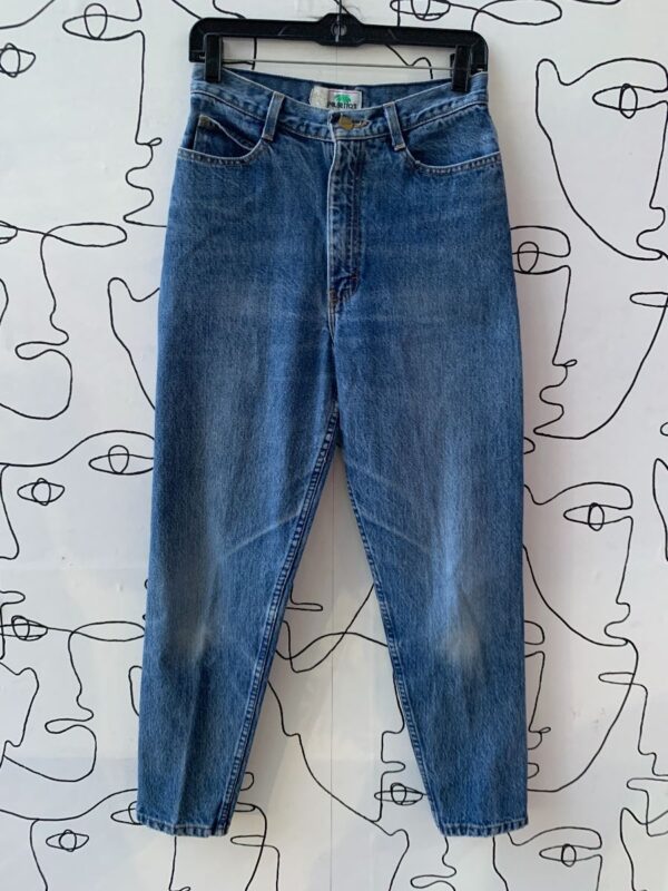 product details: CUTE 1980S HIGH WAISTED ZIPPER FLY JEANS W/ ZIPPER ANKLE photo