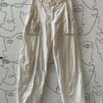 AS-IS AWESOME AIRY COTTON HIGH WAISTED WIDE LEG CARGO PANTS